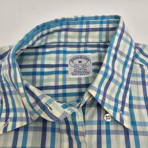 Brooks Brothers Men's Plaid Button Down Shirt Long Sleeve Size Medium